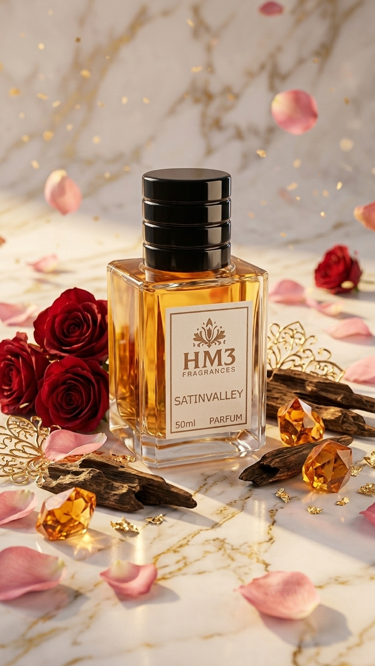 HM3 Satinvalley Perfume – Rose Oud & Amber Luxury Fragrance